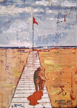 Quadro di Massimo Lomi Bagnini per vocazione - matita compensato 